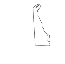 Delaware – Map Outline, Printable State, Shape, Stencil, Pattern – Diy Projects, Patterns, Monograms, Designs, Templates