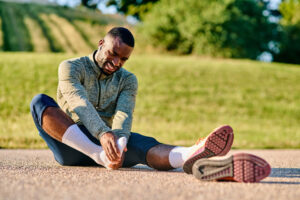 tight running shoes