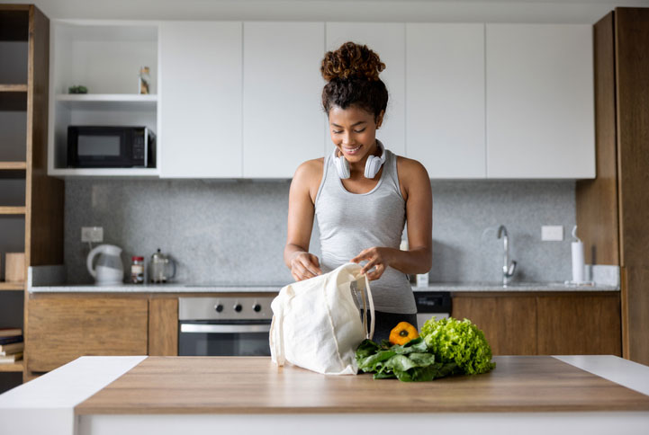 unpacking groceries