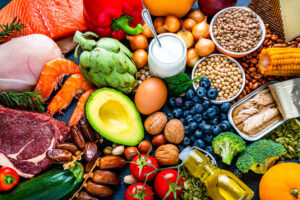 healthy food on table